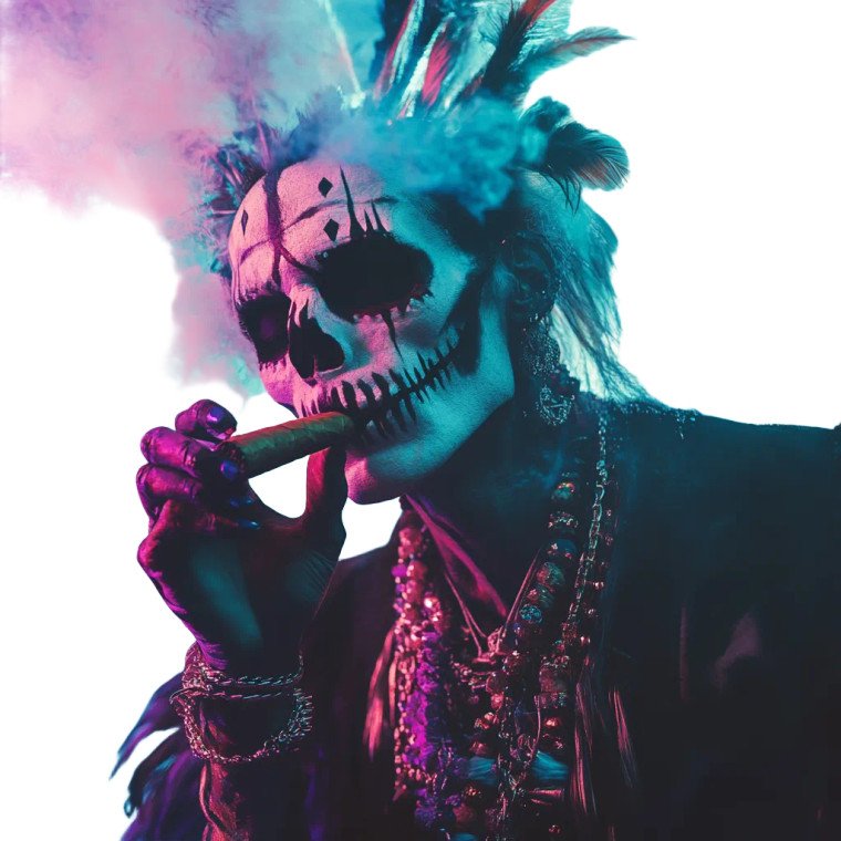 Mystic Witchdoctor Vinyl Car Decal Sticker – Waterproof & UV-Resistant 8"