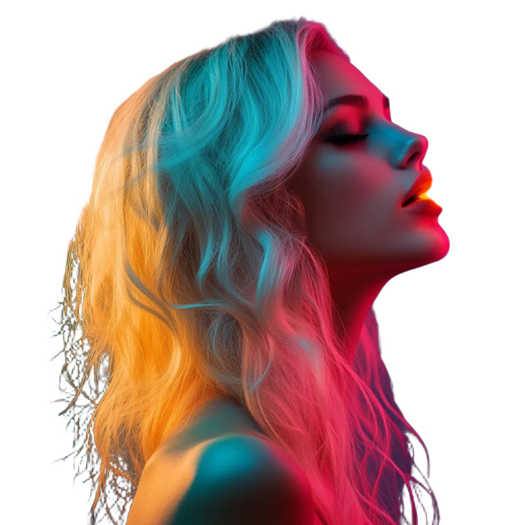 Colorful Smoke Blonde Vinyl Car Decal Sticker – Waterproof & UV-Resistant 8"