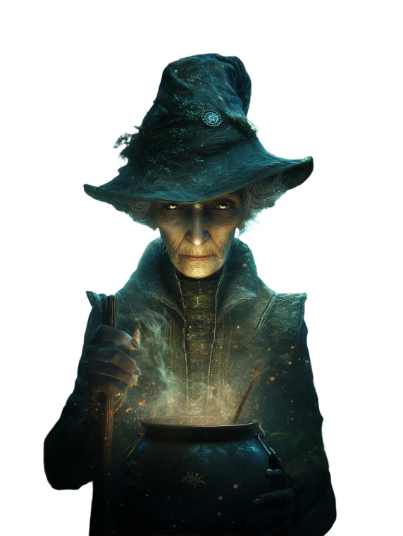 Ancient Witchy Woman Vinyl Car Decal Sticker – Waterproof & UV-Resistant 8"