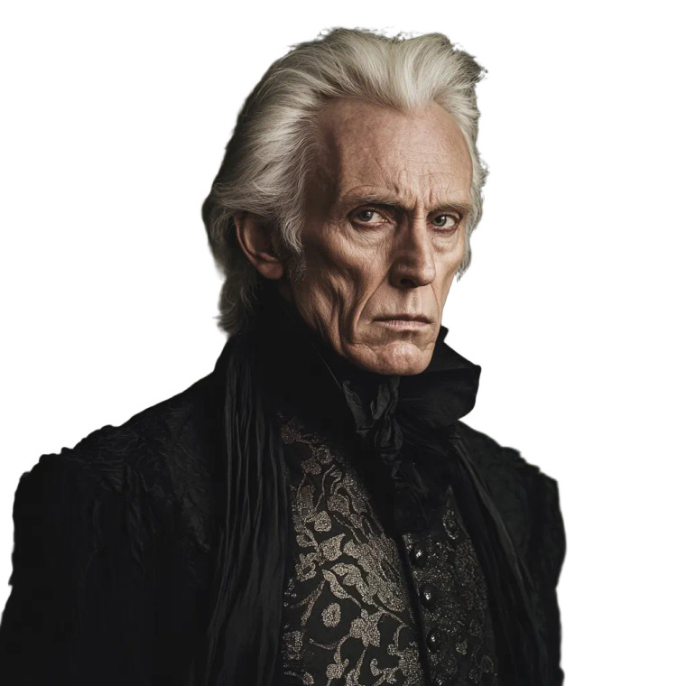 Gothic Victorian Actor Vinyl Car Decal Sticker – Waterproof & UV-Resistant 8"