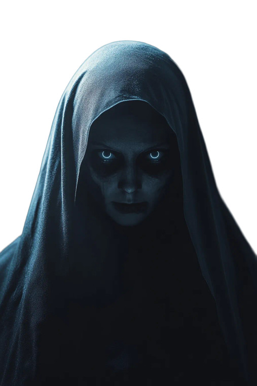 Scary Nun Portrait Vinyl Car Decal Sticker – Waterproof & UV-Resistant 8"