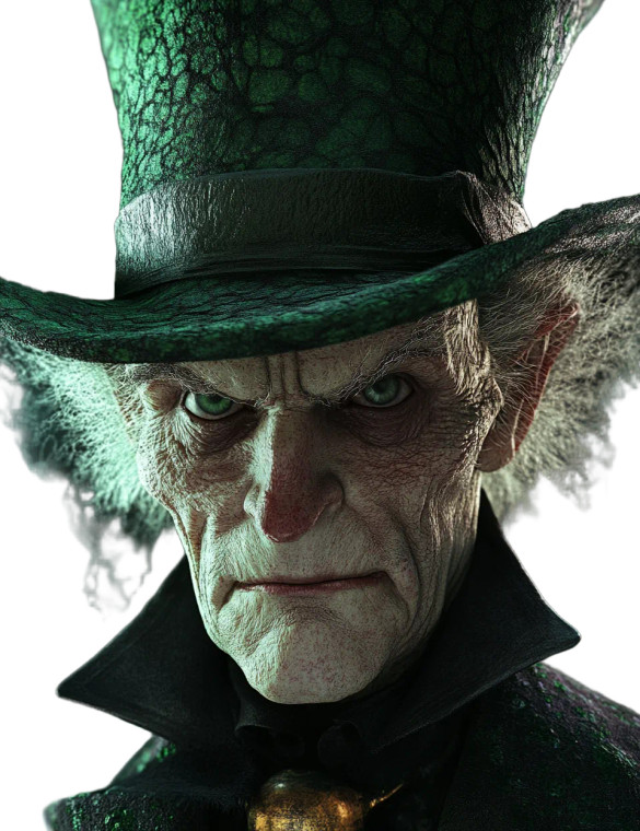 Mad Hatter V3 Vinyl Car Decal Sticker – Waterproof & UV-Resistant 8"