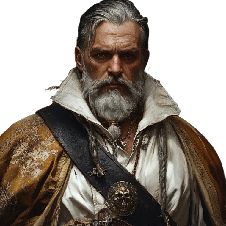 Pirate Priest V2 Vinyl Car Decal Sticker – Waterproof & UV-Resistant 8"