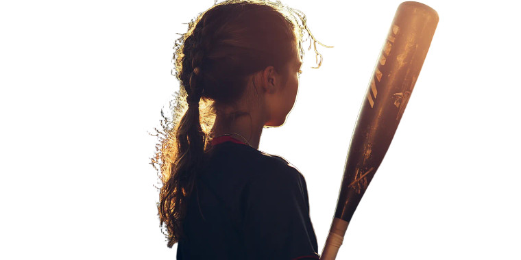 Young Softball Player V3 Vinyl Car Decal Sticker – Waterproof & UV-Resistant 8"