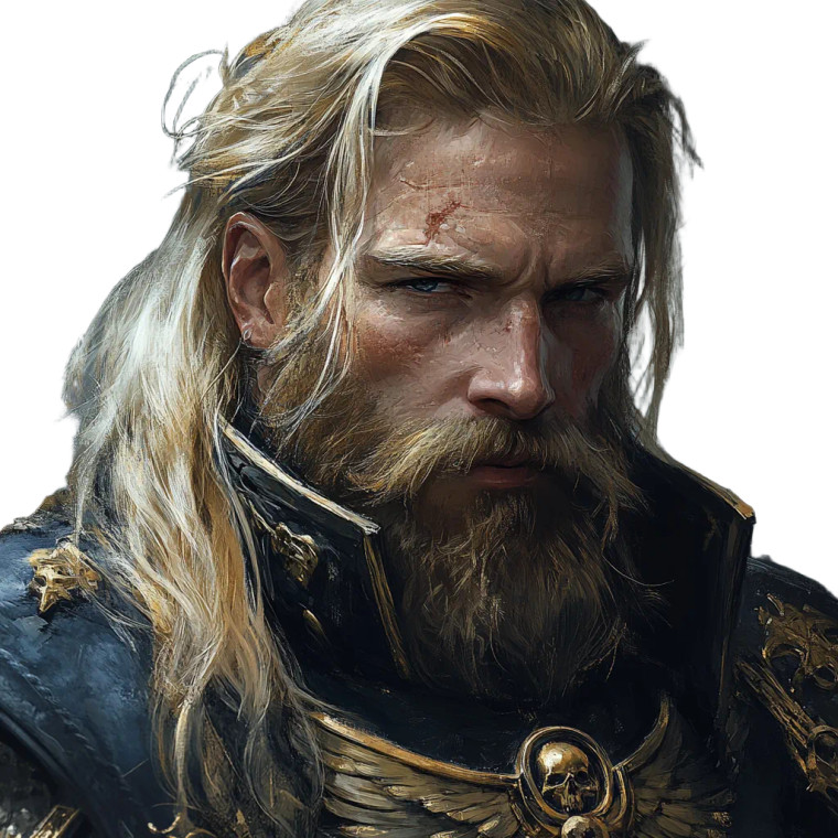 Rogue Trader Portrait Vinyl Car Decal Sticker – Waterproof & UV-Resistant 8"