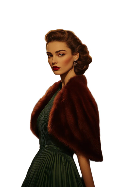 Glamorous Retro Woman Vinyl Car Decal Sticker – Waterproof & UV-Resistant 8"