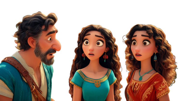 Pixar-Style Indian Scene Vinyl Car Decal Sticker – Waterproof & UV-Resistant 8"