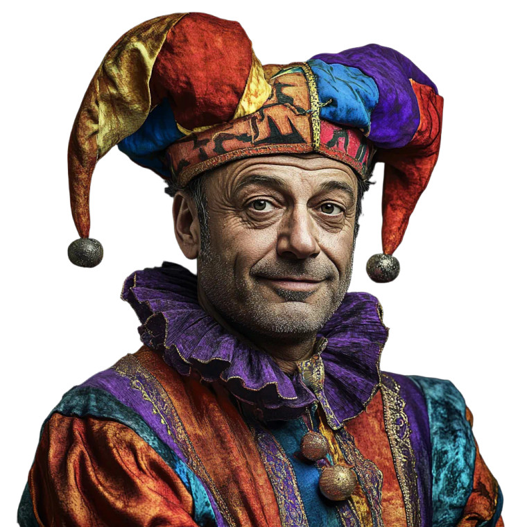 Serene Jester Vinyl Car Decal Sticker – Waterproof & UV-Resistant 8"