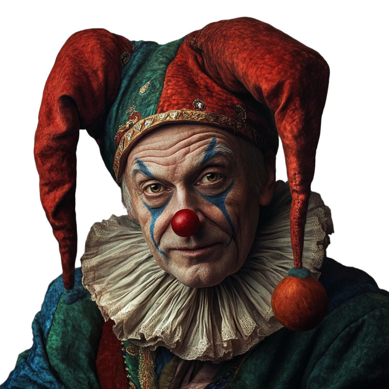 Old Style Jester Vinyl Car Decal Sticker – Waterproof & UV-Resistant 8"