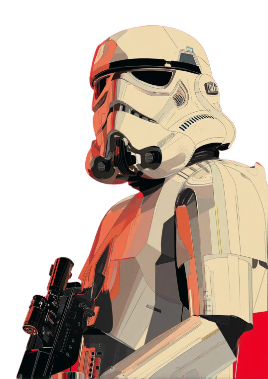 Star Wars Trooper Vinyl Car Decal Sticker – Waterproof & UV-Resistant 8"