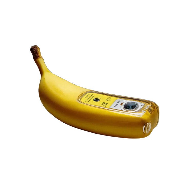 Banana Phone Vinyl Car Decal Sticker – Waterproof & UV-Resistant 8"