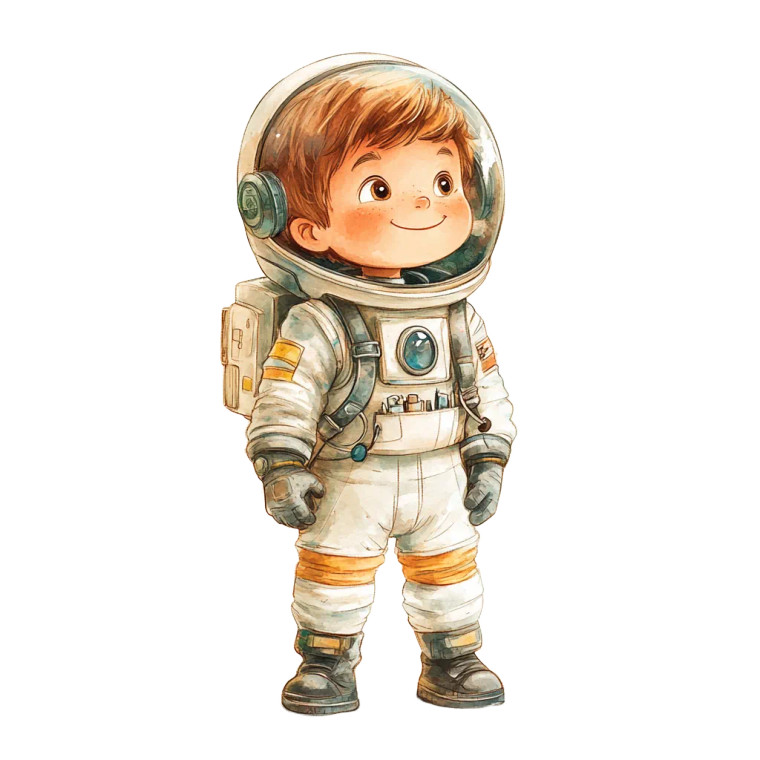 Astronaut Boy V2 Vinyl Car Decal Sticker – Waterproof & UV-Resistant 8"