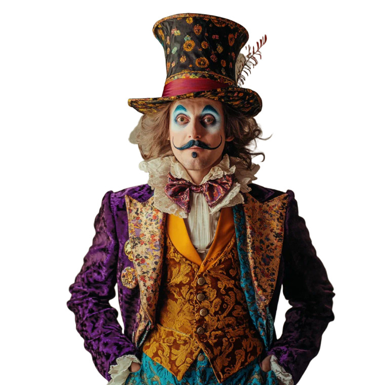 Young Mad Hatter Vinyl Car Decal Sticker – Waterproof & UV-Resistant 8"