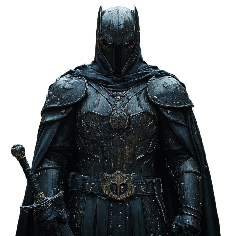 Dark Knight Warrior V3 Vinyl Car Decal Sticker – Waterproof & UV-Resistant 8"