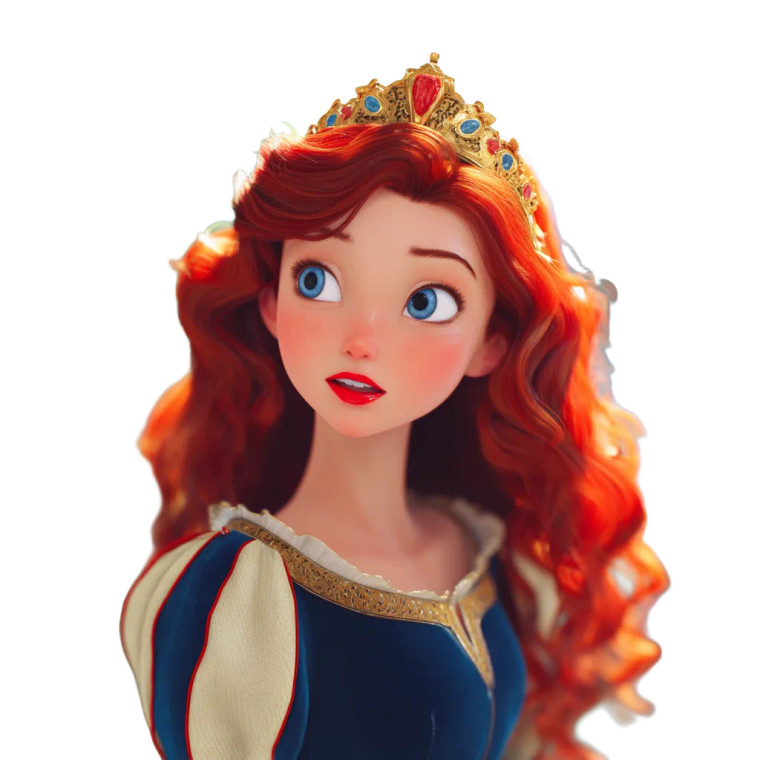 Disney Princess V4 Vinyl Car Decal Sticker – Waterproof & UV-Resistant 8"