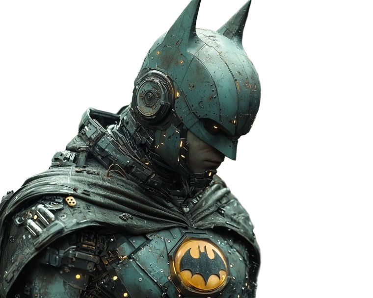 Futuristic Batman Cyborg Vinyl Car Decal Sticker – Waterproof & UV-Resistant 8"