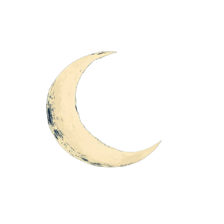 Minimalist Moon Stars Vinyl Car Decal Sticker – Waterproof & UV-Resistant 8"