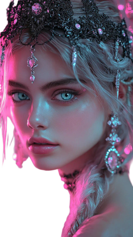 Ethereal Gothic Beauty Vinyl Car Decal Sticker – Waterproof & UV-Resistant 8"