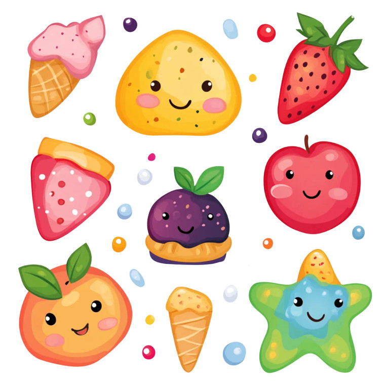 Cute Clip Art Vinyl Car Decal Sticker – Waterproof & UV-Resistant 8"