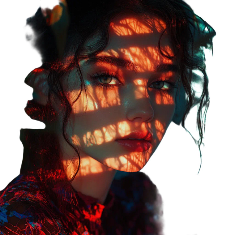 Enchanting Neon Portrait V3 Vinyl Car Decal Sticker – Waterproof & UV-Resistant 8"