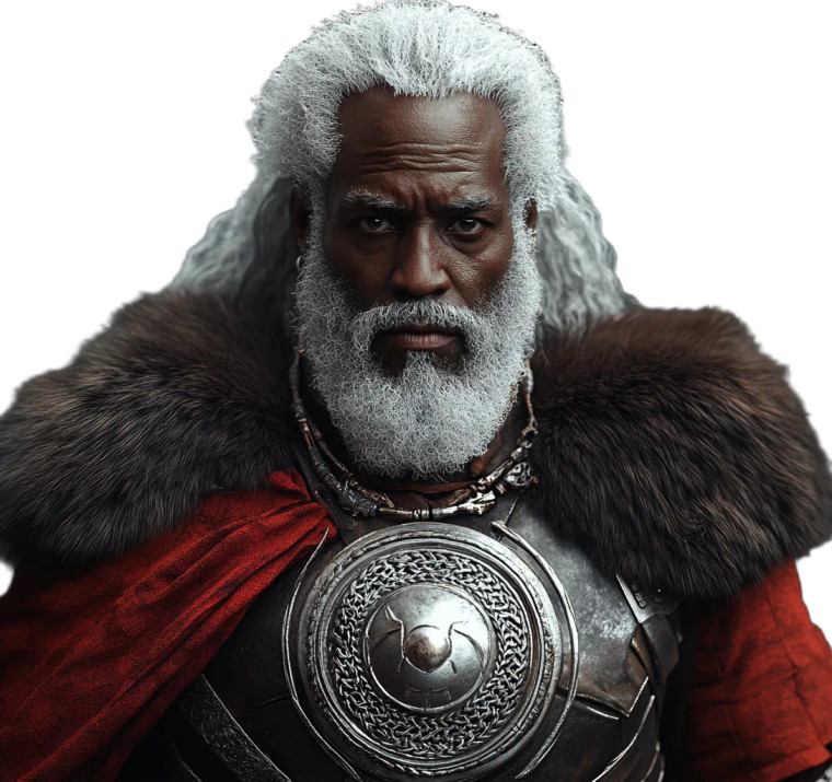Aged Warrior Portrait Vinyl Car Decal Sticker – Waterproof & UV-Resistant 8"