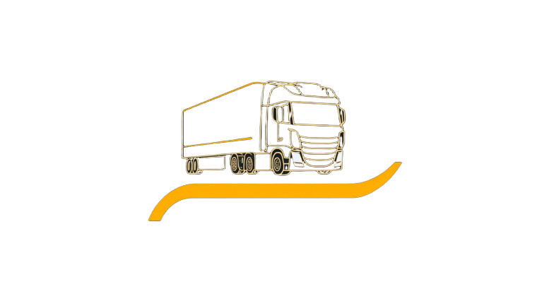 Stylized Truck Logo V3 Vinyl Car Decal Sticker – Waterproof & UV-Resistant 8"