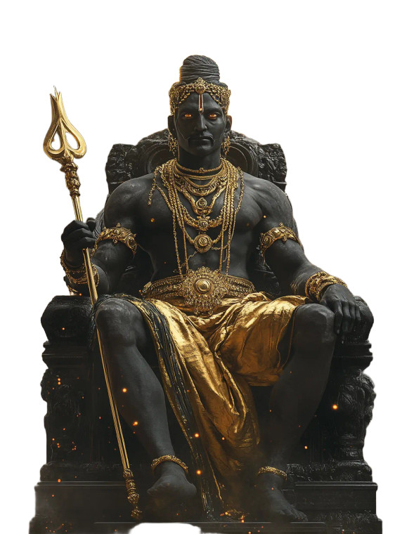 Lord Shani Cosmic Vinyl Car Decal Sticker – Waterproof & UV-Resistant 8"