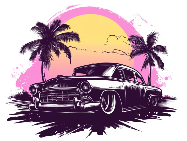 Cool Pug Lowrider Vinyl Car Decal Sticker – Waterproof & UV-Resistant 8"