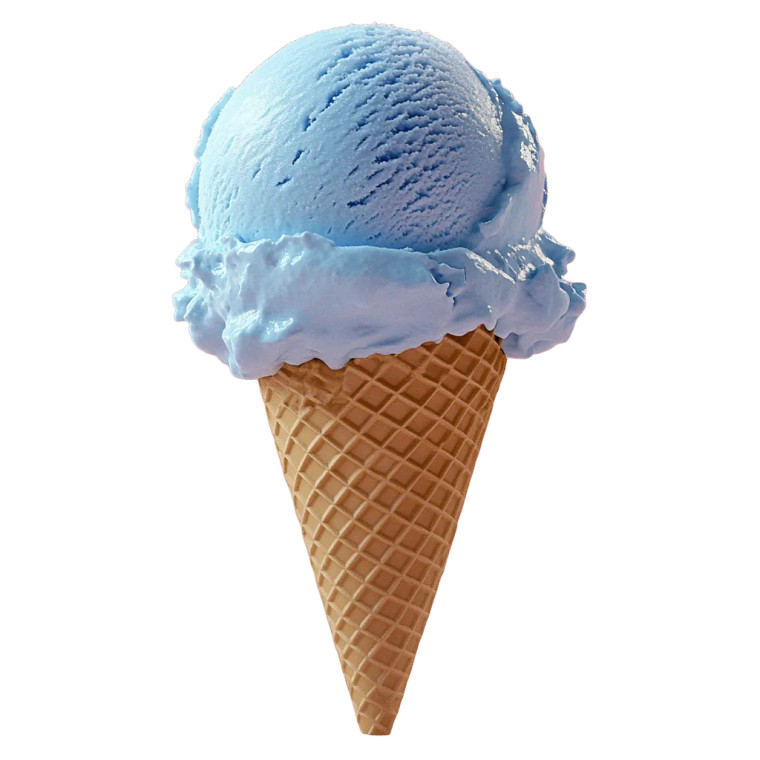 Blue Ice Cream V2 Vinyl Car Decal Sticker – Waterproof & UV-Resistant 8"