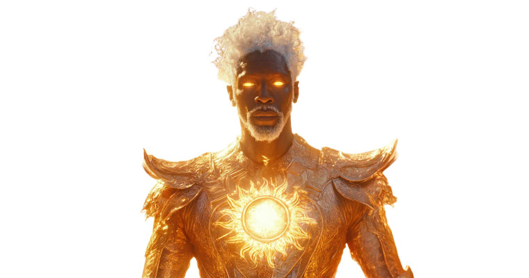 Sun God Ascendant Vinyl Car Decal Sticker – Waterproof & UV-Resistant 8"