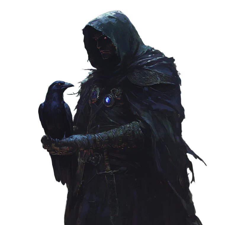 Dark Druid Raven Vinyl Car Decal Sticker – Waterproof & UV-Resistant 8"