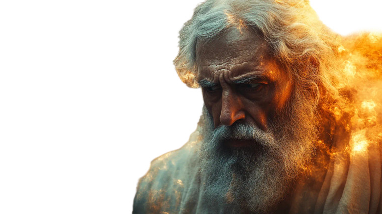 Moses' Divine Call Vinyl Car Decal Sticker – Waterproof & UV-Resistant 8"