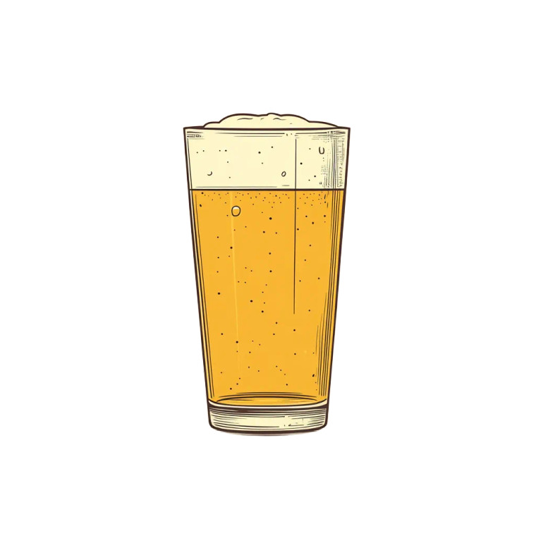 Beer Pint Logo Vinyl Car Decal Sticker – Waterproof & UV-Resistant 8"