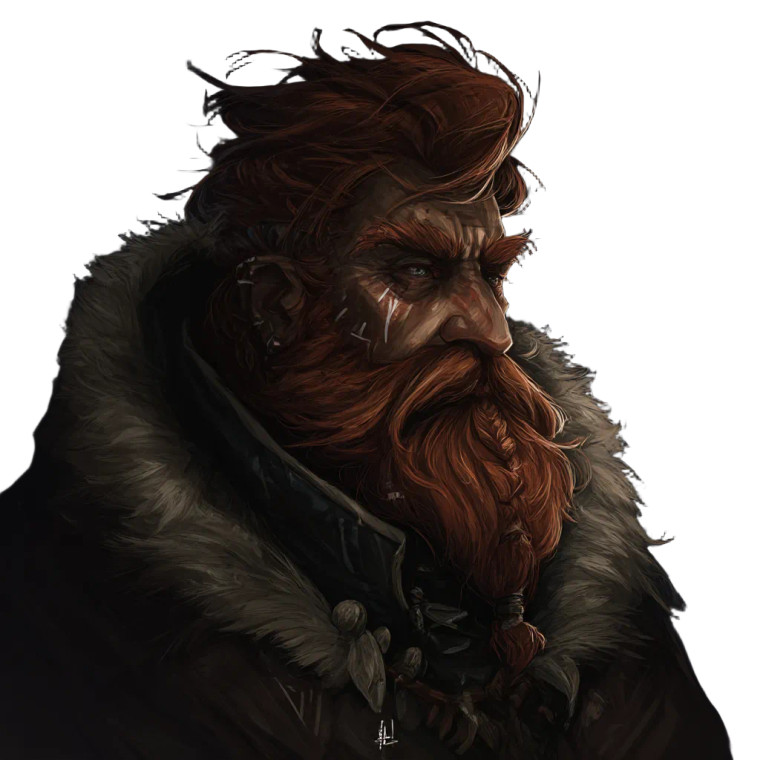 Fantasy Dwarf Warrior V5 Vinyl Car Decal Sticker – Waterproof & UV-Resistant 8"