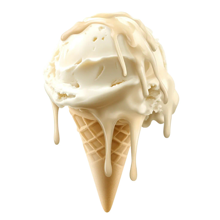 Creamy Gelato Scoop Vinyl Car Decal Sticker – Waterproof & UV-Resistant 8"