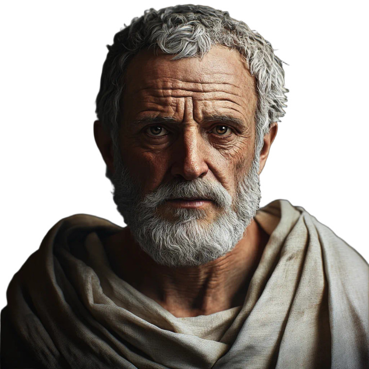 Stoic Philosopher Portrait Vinyl Car Decal Sticker – Waterproof & UV-Resistant 8" Stoic Philosopher Portrait Vinyl Car Decal Sticker – Waterproof & UV-Resistant 8"