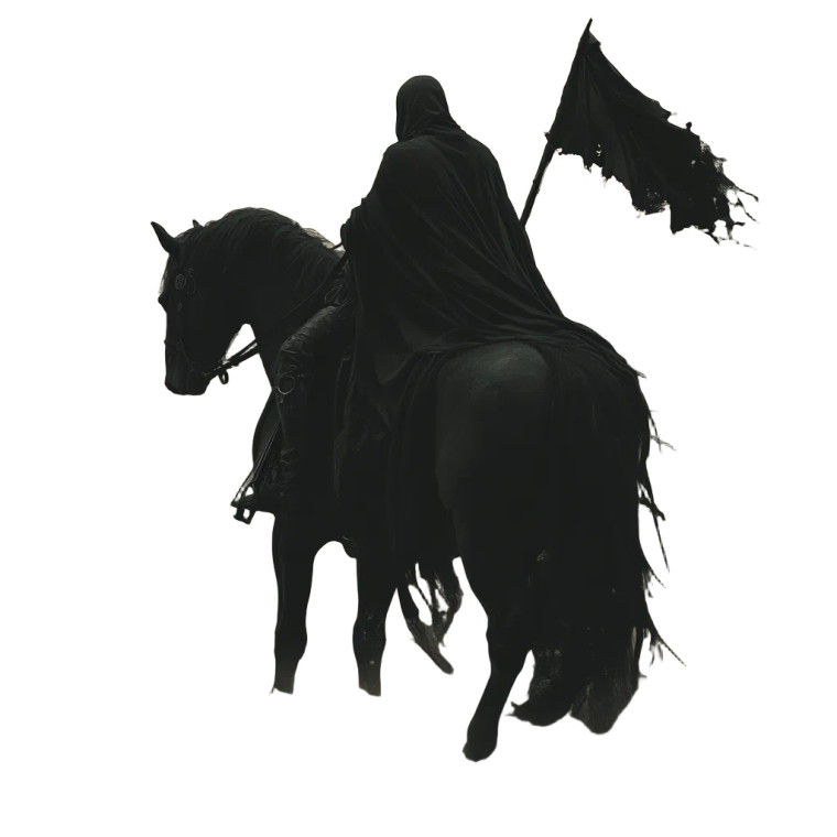 Lone Shadow Rider Vinyl Car Decal Sticker – Waterproof & UV-Resistant 8"