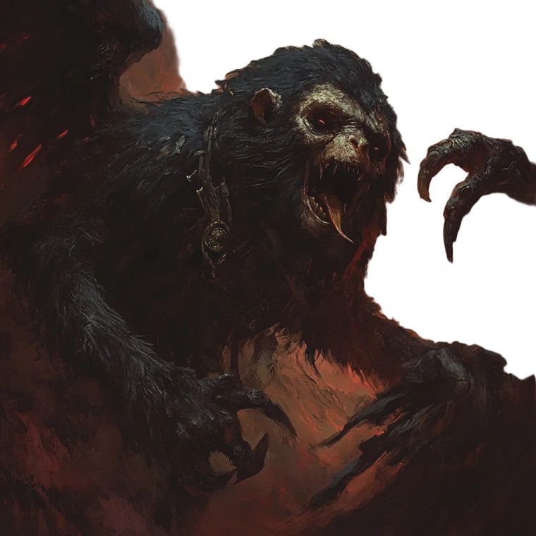 Baboon Chimera Vinyl Car Decal Sticker – Waterproof & UV-Resistant 8"