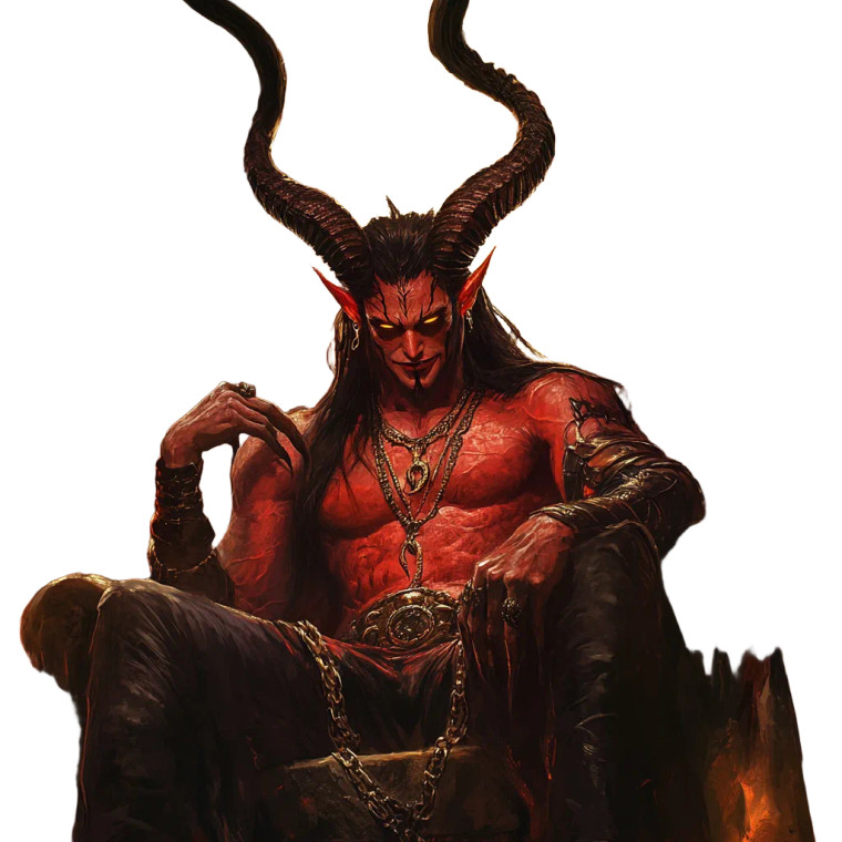 Dark Fantasy Demon V8 Vinyl Car Decal Sticker – Waterproof & UV-Resistant 8"