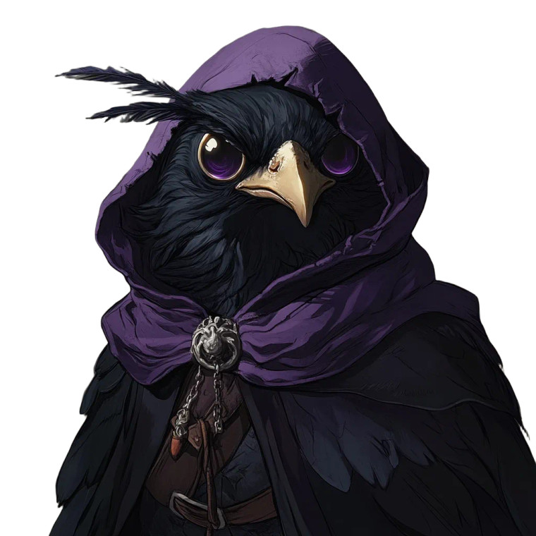 Kenku Warlock Portrait Vinyl Car Decal Sticker – Waterproof & UV-Resistant 8"