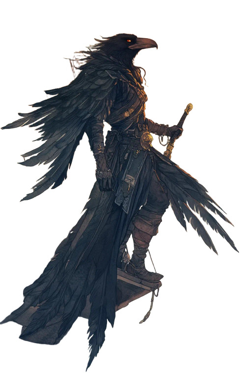 Crow Ranger Skyship Vinyl Car Decal Sticker – Waterproof & UV-Resistant 8"