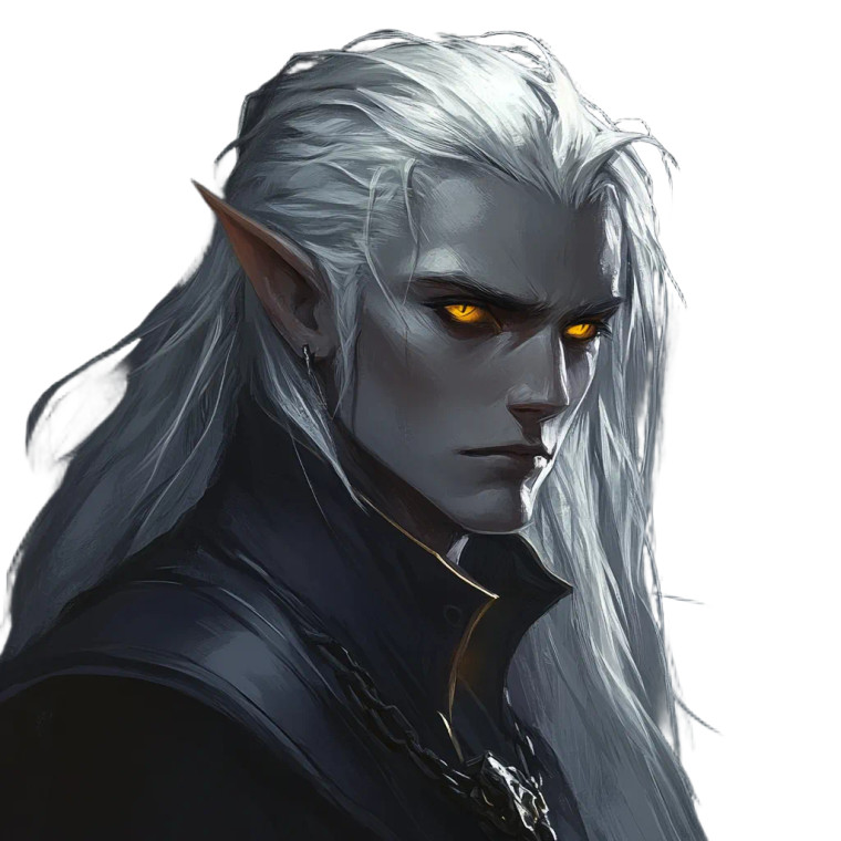 Shadar-Kai Elf V2 Vinyl Car Decal Sticker – Waterproof & UV-Resistant 8"