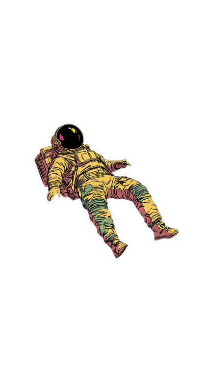 Astronaut In Space V12 Vinyl Car Decal Sticker – Waterproof & UV-Resistant 8"