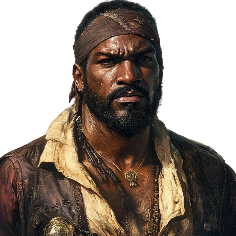 Black Pirate V2 Vinyl Car Decal Sticker – Waterproof & UV-Resistant 8"