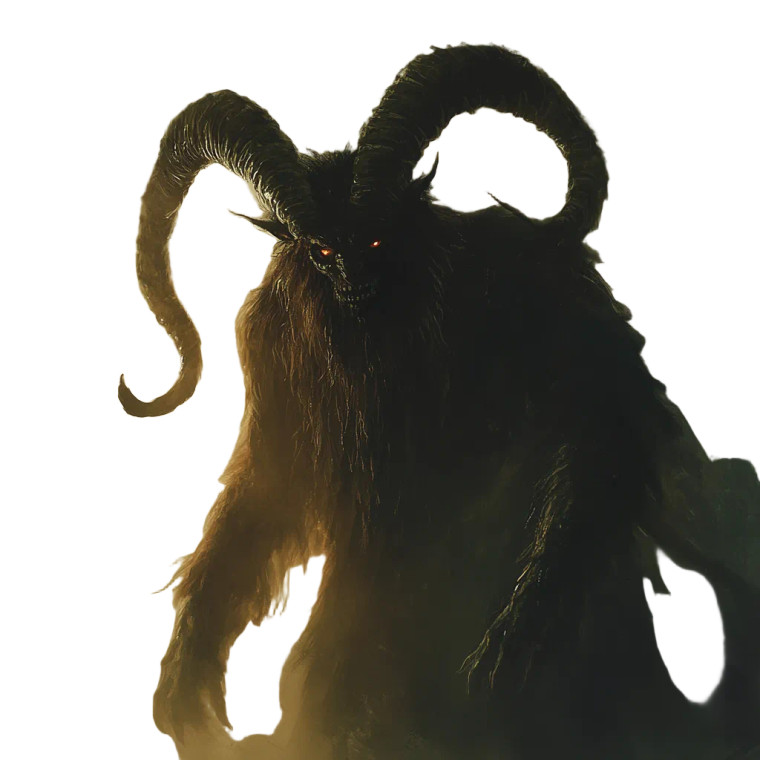 Krampus V6 Vinyl Car Decal Sticker – Waterproof & UV-Resistant 8"