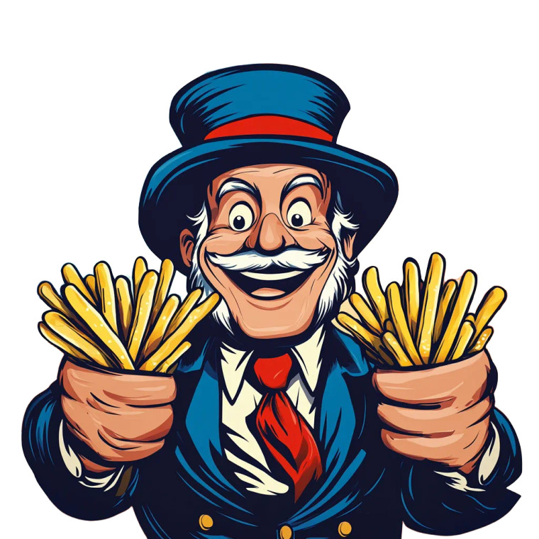 Happy Uncle Sam V3 Vinyl Car Decal Sticker – Waterproof & UV-Resistant 8"