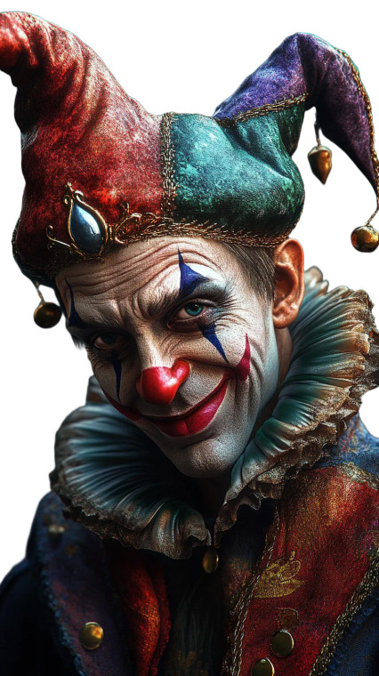 Funky Jester Vinyl Car Decal Sticker – Waterproof & UV-Resistant 8"