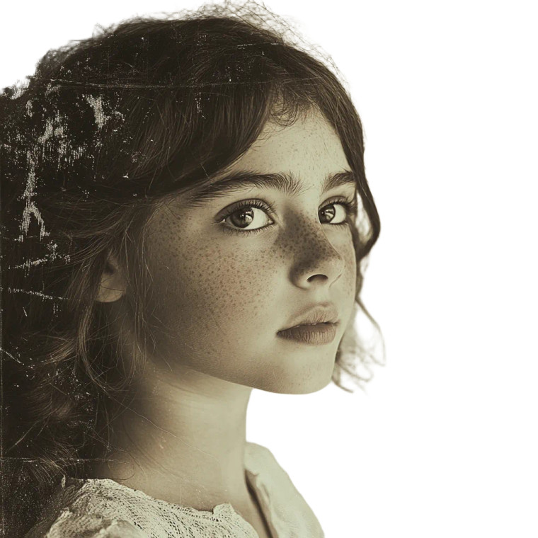 Old Style Portrait Vinyl Car Decal Sticker – Waterproof & UV-Resistant 8"