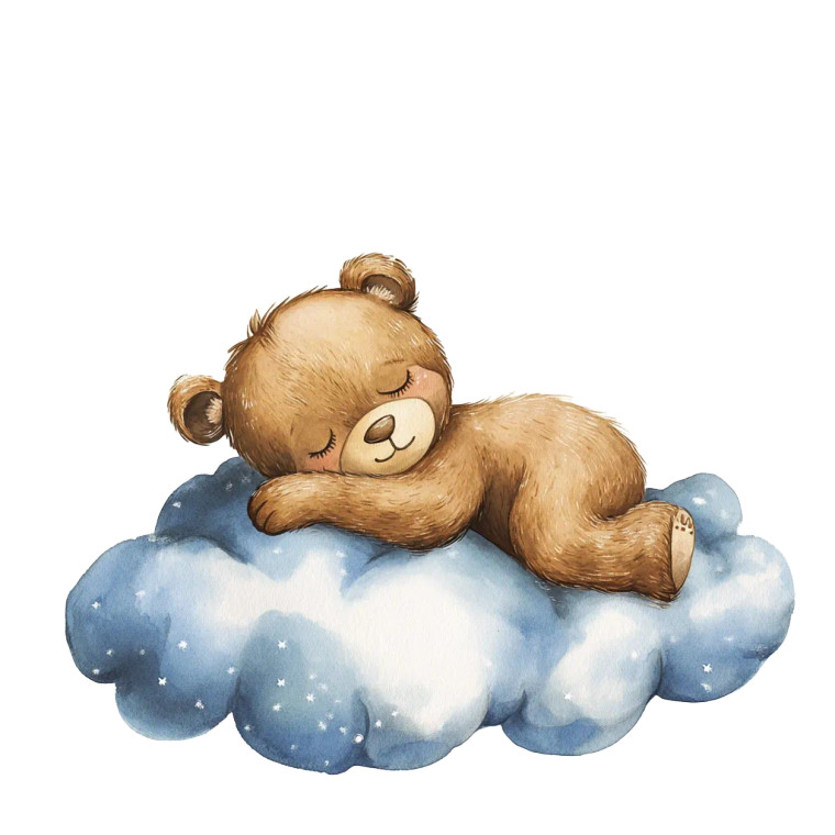 Dreamy Bear Prints Vinyl Car Decal Sticker – Waterproof & UV-Resistant 8"