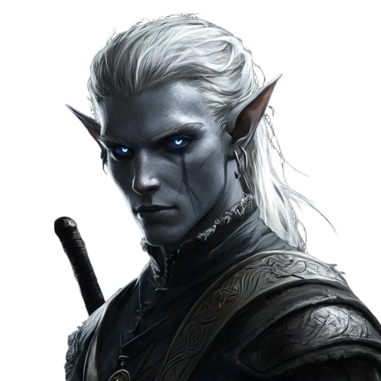 Dark Elf Dnd Vinyl Car Decal Sticker – Waterproof & UV-Resistant 8"